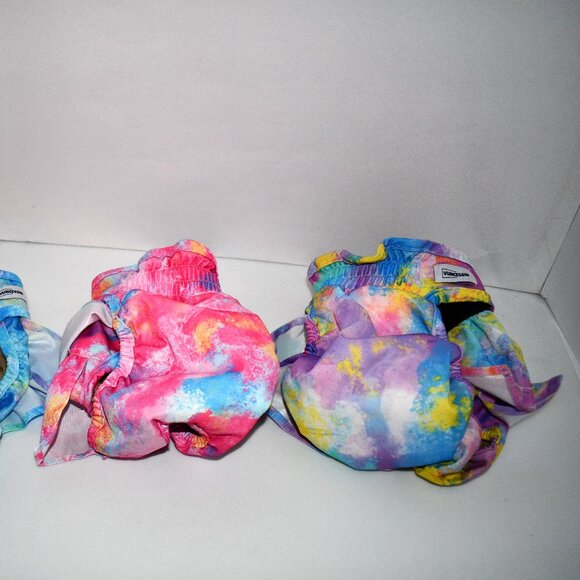 VUNCESSIN Reusable Dog Diapers Female LARGE Washable in Floral with Ruffle NWOT - Picture 4 of 5